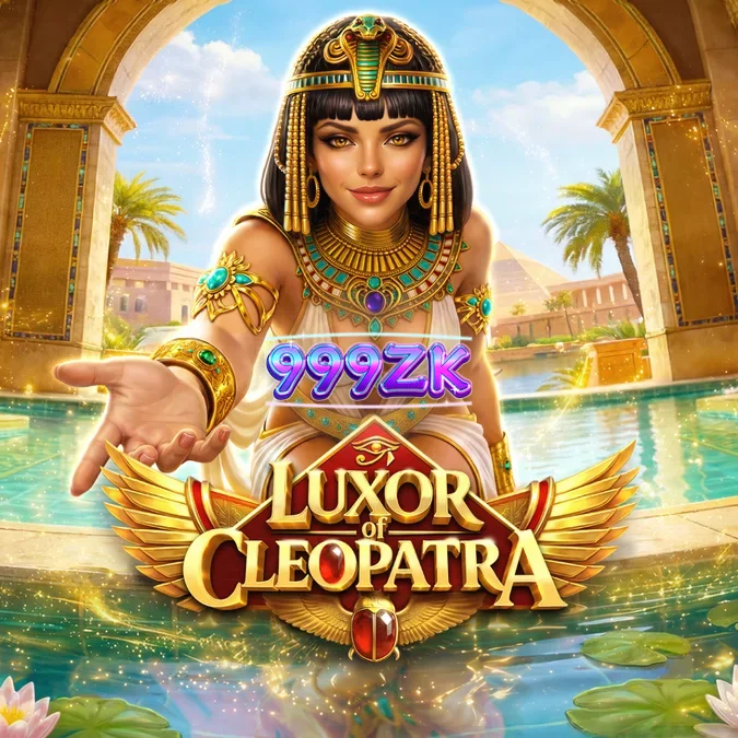 Tampilan visual slot Luxor of Cleopatra dengan elemen Mesir kuno